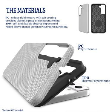 Samsung Galaxy S22 Plus Compatible Case Cover With Shockproof Rugged - Sliver